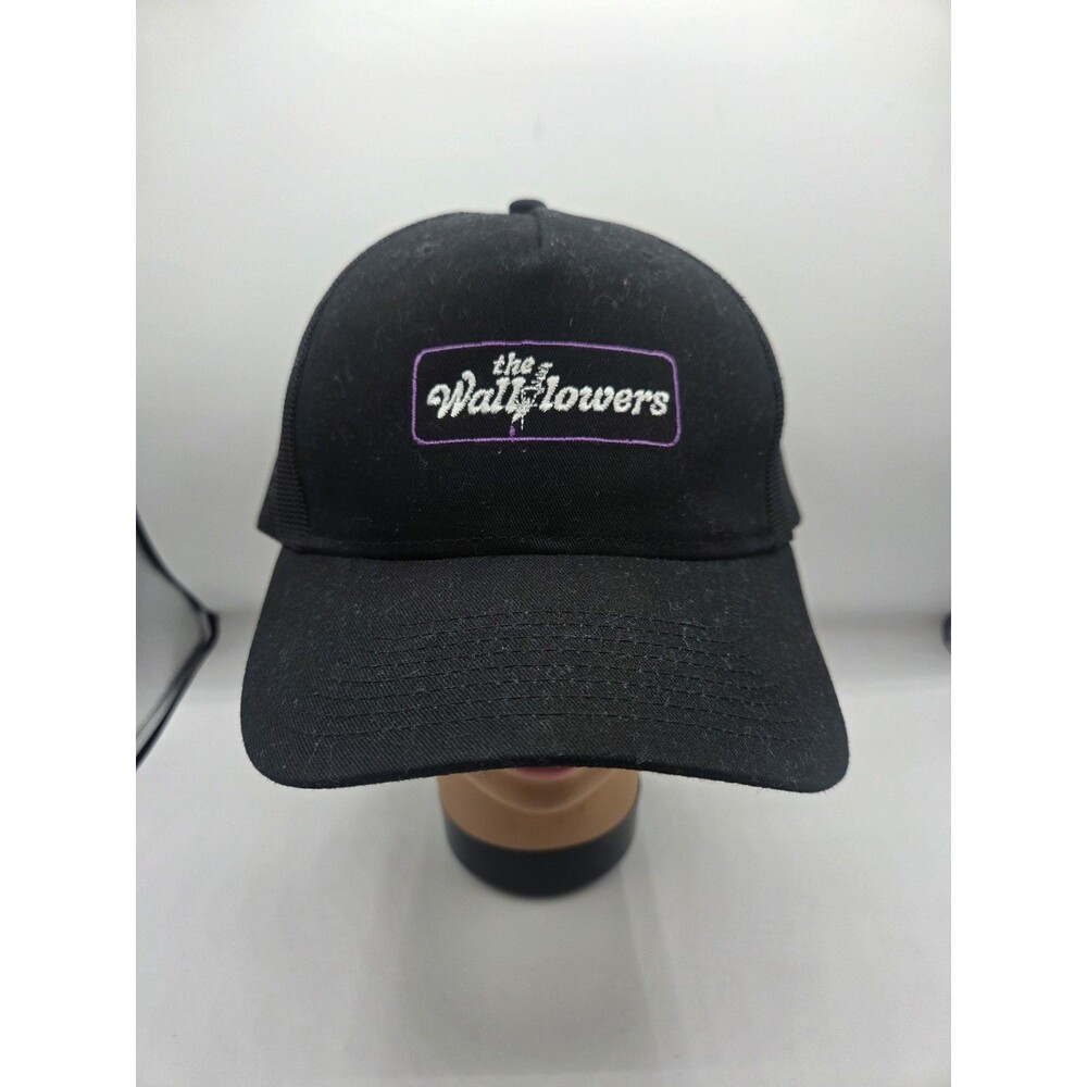 The Wallflowers Band Black Trucker Snapback Hat Interscope Records